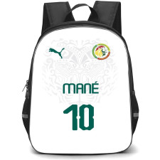 Sadio Mane Backpack StudentPack - Sadio Mane Senegal National Football Team No. 10 Jersey