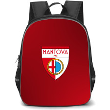 Mantova 1911 Backpack School Bag StudentPack - Logo In Dark And Red Gradient Background