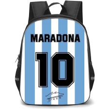Diego Maradona Backpack StudentPack - Diego Maradona Argentina National Football Team No. 10 Jersey