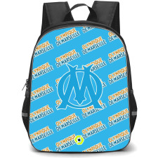 Olympique DE Marseille Football Club Backpack StudentPack - Marseille Football Club Medley Monogram Wordmark
