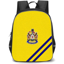 Marske United Football Club Backpack School Bag StudentPack - Marske United Football Club Logo with Yellow Effect