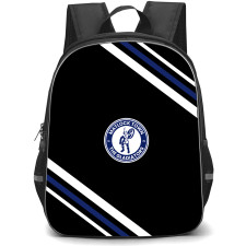 Matlock Town Football Club Backpack School Bag StudentPack - Matlock Town Football Club Large Logo With Stripe