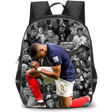 Kylian Mbappe School Backpack StudentPack - Kylian Mbappe Grayscale Collage