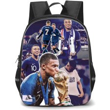 Kylian Mbappe School Backpack StudentPack - Kylian Mbappe Kissing Fifa World Cup 2018 Trophy Poster