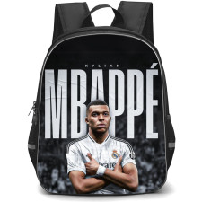 Kylian Mbappe Backpack StudentPack - Kylian Mbappe Portrait On Word Art Background