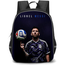 Lionel Messi Backpack School Bag StudentPack - Lionel Messi Argentina National Team Ball Spin Portrait Poster