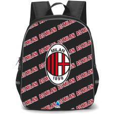 AC Milan Football Club Backpack StudentPack - Milan Football Club Medley Monogram Wordmark