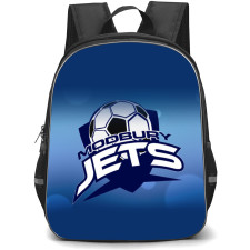Modbury Jets Soccer Club Backpack School Bag StudentPack - Logo In Blue Background