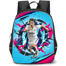 Luka Modric Backpack StudentPack - Luka Modric Real Madrid CF Vector Illustration On Graphic Art
