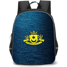 Moneyfields Football Club Backpack School Bag StudentPack - Moneyfields Football Club Logo with Dark Effect