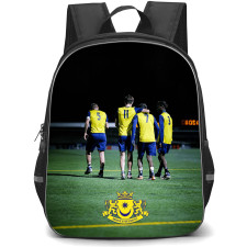 Moneyfields Football Club Backpack School Bag StudentPack - Moneyfields Football Club Players Stadium with Yellow Logo