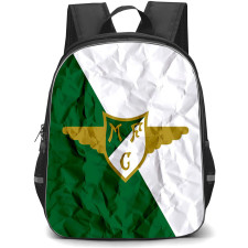 Moreirense FC Backpack School Bag StudentPack - Moreirense FC Logo On Green White Flag Background