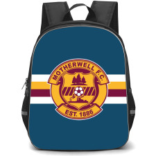 Motherwell Backpack School Bag StudentPack - Logo In Red And Yellow Blue Background Football Club