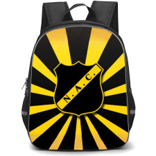 NAC Breda Backpack School Bag StudentPack - Logo In Yellow And Black Stripe Background Football Club