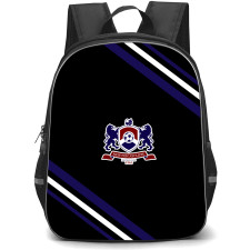 Newton Aycliffe Football Club Backpack School Bag StudentPack - Newton Aycliffe Football Club Large Logo With Stripe