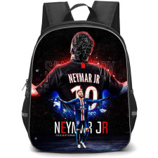 Neymar Jr Backpack StudentPack - Neymar Jr 10 Paris Saint-Germain Black Poster Art