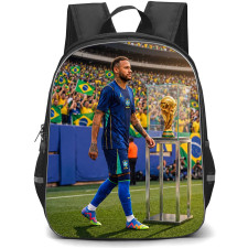 Neymar Jr Backpack School Bag StudentPack - Neymar Jr Brazil National Team Epic World Cup Dream Scene Poster