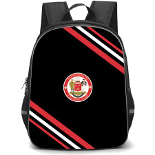 North Shields Football Club Backpack School Bag StudentPack - North Shields Football Club Large Logo With Stripe