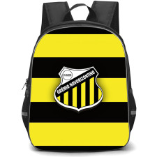 Gremio Novorizontino Backpack School Bag StudentPack - Gremio Novorizontino Logo with Horizontal Stripe Yellow Effect
