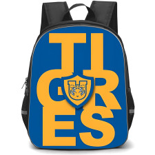 Club Tigres de la Universidad Autonoma de Nuevo Leon Backpack School Bag StudentPack - Club Tigres de la Universidad Autonoma de Nuevo Leon Logo with Blue Effect