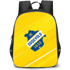 IK Oddevold Backpack School Bag StudentPack - IK Oddevold Logo On Yellow Background Football Club