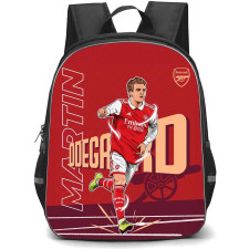 Martin Odegaard School Backpack StudentPack - Martin Odegaard Arsenal FC Running Vector Illustration Art Poster