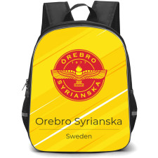 Orebro Syrianska IF Backpack School Bag StudentPack - Orebro Syrianska IF Logo On Yellow Background Football Club