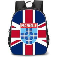 PEC Zwolle Backpack School Bag StudentPack - Logo Flag Pattern Background Football Club