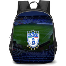 Club de Futbol Pachucau Backpack School Bag StudentPack - Club de Futbol Pachucau Stadium with Logo Night Effect