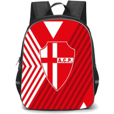 Calcio Padova Backpack School Bag StudentPack - Logo In Red And White Stripe Background