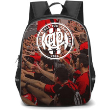Club Athletico Paranaense Backpack School Bag StudentPack - Club Athletico Paranaense Stadium with White Logo Crowd Effect
