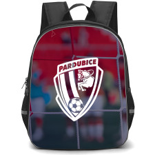 FK Pardubice Backpack School Bag StudentPack - Logo Team In Blur Background