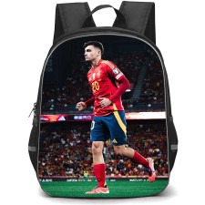 Pedri Gonzalez Backpack School Bag StudentPack - Pedri Gonzalez Jersey Number 20 Spanish National Team Matchday Poster