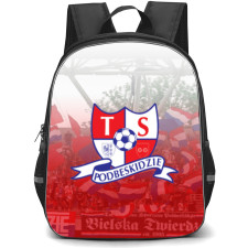 TS Podbeskidzie Bielsko Biala Backpack School Bag StudentPack - Logo Fans Cheering Background