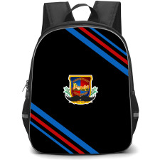 Pontefract Collieries Football Club Backpack School Bag StudentPack - Pontefract Collieries Football Club Large Logo With Stripe
