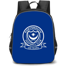 Plymouth Argyle F.C. Backpack StudentPack - Portsmouth F.C. Minimalist Logo On Blue Background