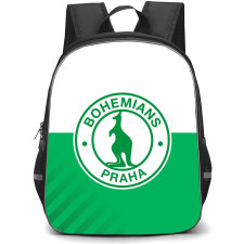 Bohemians Praha 1905 Backpack School Bag StudentPack - Logo In Green And White Background