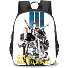 Queretaro Futbol Club Backpack School Bag StudentPack - Queretaro Futbol Club Logo with Vertical Stripe Blue Effect