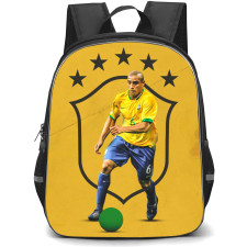 Roberto Carlos Backpack StudentPack - Roberto Carlos Dribbling Ball Yellow Background