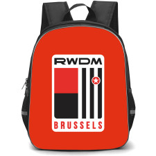RWDM Backpack School Bag StudentPack - Large Logo In Red Background Football Club