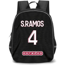 Sergio Ramos Backpack StudentPack - Sergio Ramos Paris Saint-Germain No. 4 Jersey Black