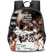 Real Madrid CF School Backpack StudentPack - Real Madrid CF Hasta EL Final Vamos Real Poster
