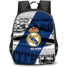 Real Madrid CF Backpack StudentPack - Real Madrid CF Logo Stripe Background