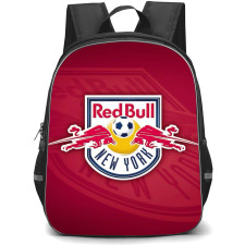 FC Red Bull Salzburg Backpack School Bag StudentPack - Logo Overlay In Red Background