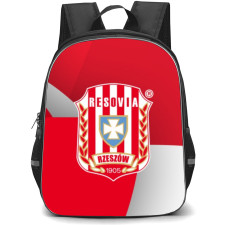 Resovia Rzeszow Backpack School Bag StudentPack - Logo In White And Red Backgroud