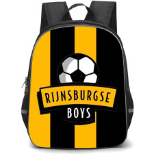 Rijnsburgse Boys Backpack School Bag StudentPack - Logo Orange And Black Stripe Background Football Club