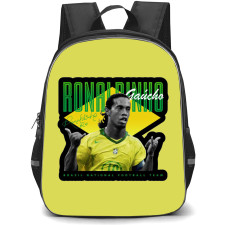 Ronaldinho Backpack StudentPack - Ronaldinho Brazil National Team Sticker Art