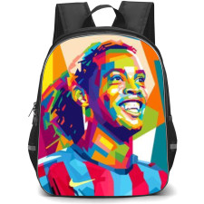 Ronaldinho Backpack StudentPack - Ronaldinho Smiling Portrait Vector Art