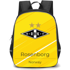 Rosenborg BK Backpack School Bag StudentPack - Logo Poster In Yellow Background