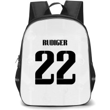 Antonio Rudiger Backpack StudentPack - Antonio Rudiger Real Madrid CF No. 22 Jersey